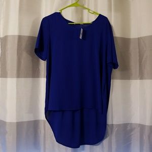 New lush royal blue top med